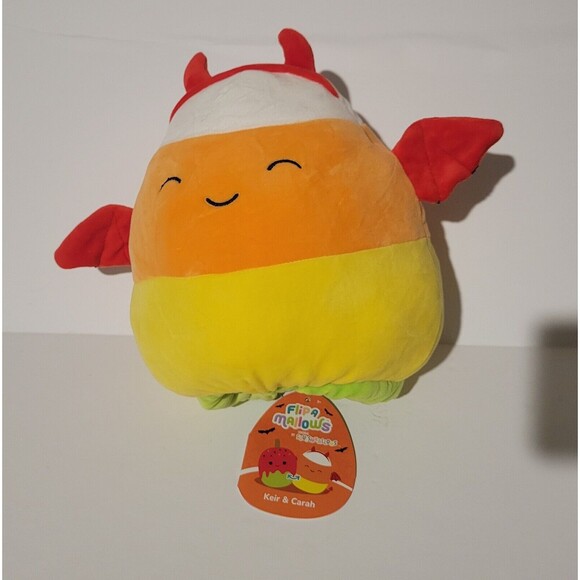 Squishmallows 8-Inch Keir and Carah Flip-A-Mallows Candycorn Candy Apple NWT - Picture 4 of 5
